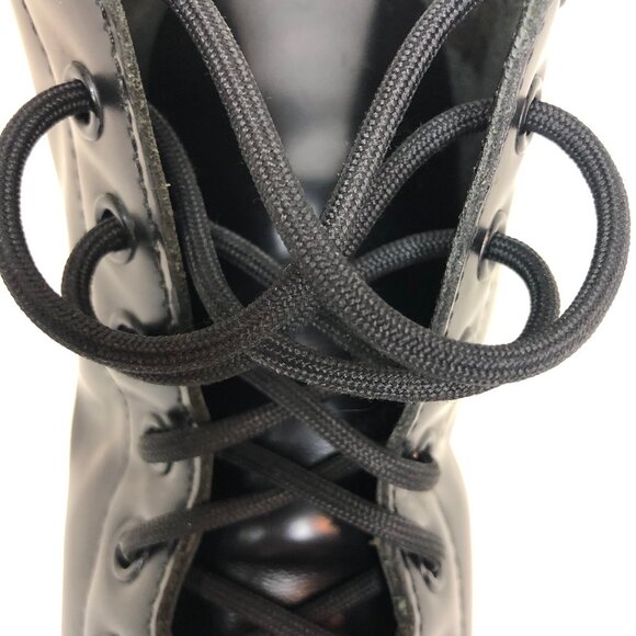 Dr. Martens 1490 Vintage 10-Eyelet Boots in Black Smooth Leather Sz. M/8, W/9.5 - Picture 12 of 16